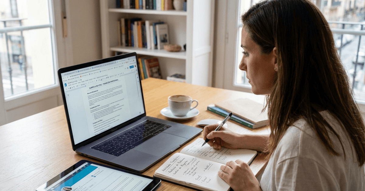 Cómo Redactar un Currículum Para un Cambio de Carrera o Sector